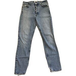 AGOLDE Nico Mid Light Wash Straight Leg Button-Fly Jeans SZ 29